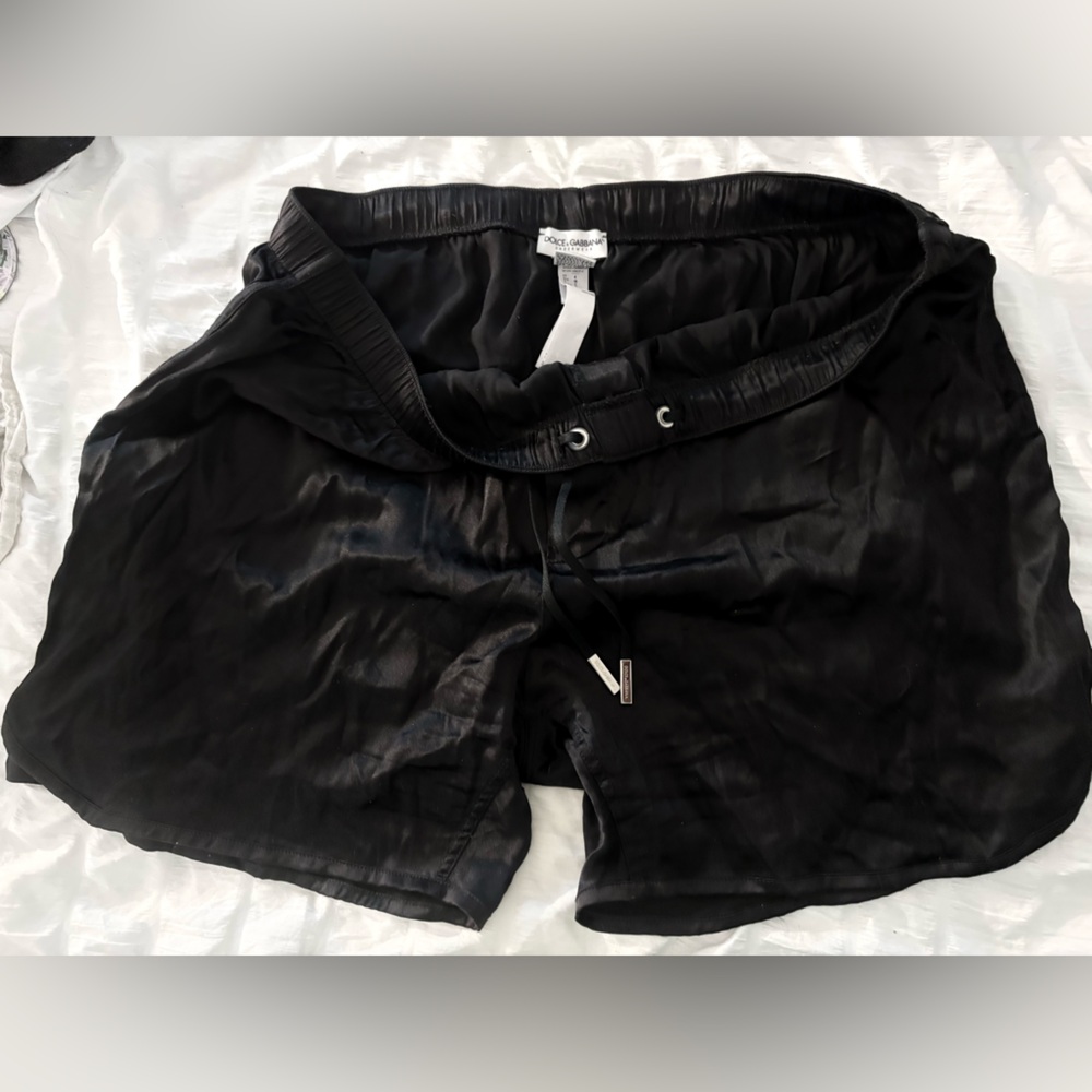 DOLCE & GABBANA Underwear Black Logo Waist Regular Boxer Shorts 100% slick